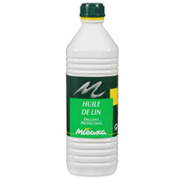 Huile de lin 100% - Mieuxa - diluant et protection bois - bouteille de 1 litre