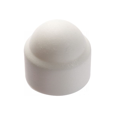 Cache écrou hexagonal en polyéthylène blanc pour vis tête H en M5 -  boîte de 200