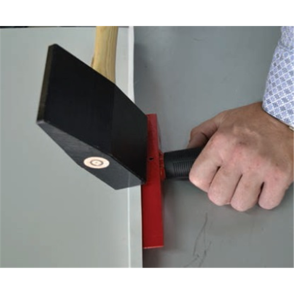 Marteau de ferblantier en PVC 85x40 x150 mm Edma pour travail du zinc