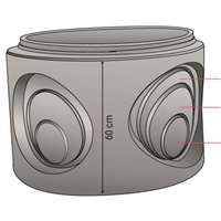 FOND PLAT PLEIN D800 H60CM