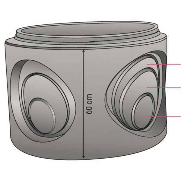 FOND PLAT PLEIN D800 H60CM