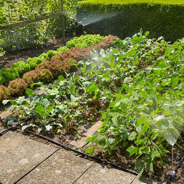 Ensemble complet pour arrosage goutte à goutte massifs et potagers Gardena - Couvre 40 m2