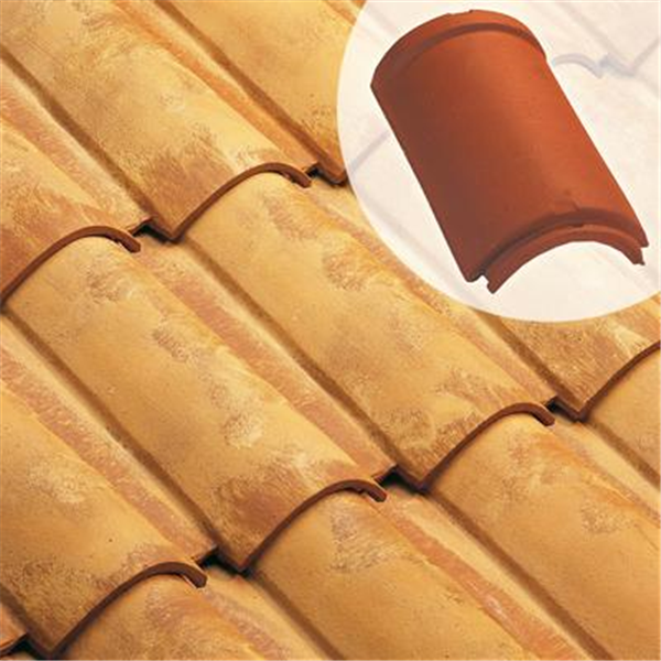 Tuile faîtière/arêtier 1/2 rond à emboîtement grand modèle - 702 Edilians - Nuancé paille
