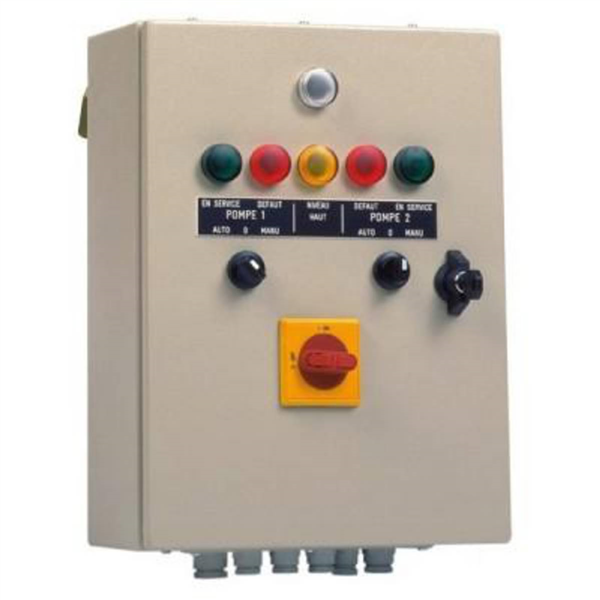 COFFRET COFFRET DE GESTION DEUX POMPES DE RELEVAGE CSR-2 MONO 6.3/10A.