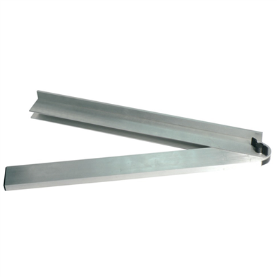 Fausse équerre de menuisier en aluminium avec talon intégré - Taliaplast - Longueur 50,0 CM