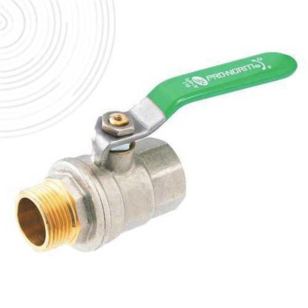 VANNE A SPHERE POIGN. VERTE NF MF 1''1/2