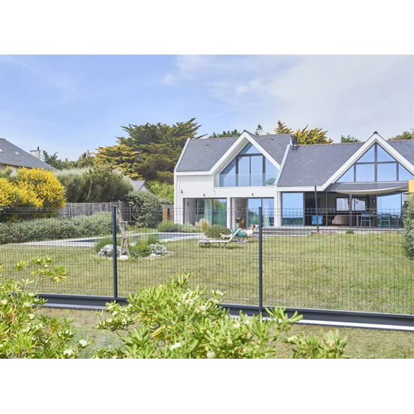 Plaque de soubassement en acier pour poteaux  Axyle et Axis Dirickx - Soubax - Gris 7016 - longueur 2.50 m - hauteur 25 cm - ép. 4.5 cm