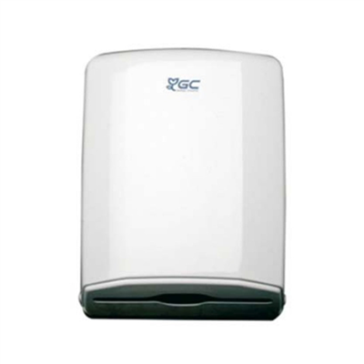 Distributeur compact - Capacité 600 essuie-mains enchevêtrés - Plastique ABS Blanc