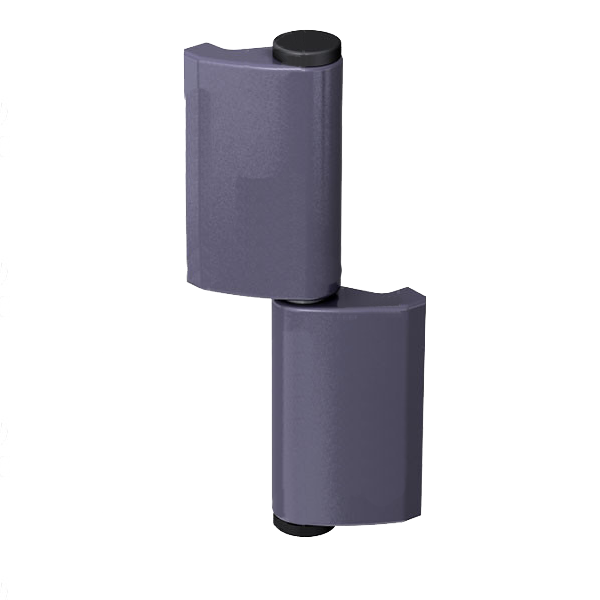 Paumelle déportée à souder Mantion 1514GJSOL - hauteur réglable - ouverture à gauche - axe Ø 14 mm