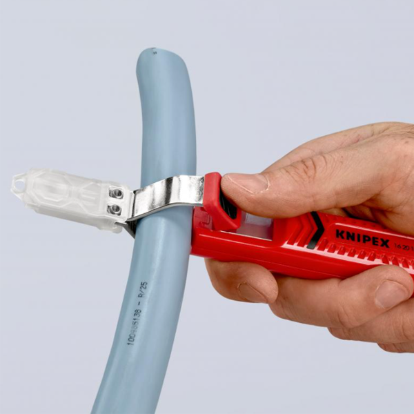 Outil à dégainer Knipex pour câbles ronds standard - Lame scalpel - Longueur 165 mm