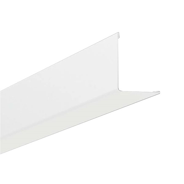 Cornière de rive pour plafond suspendu Connect 8762 milieu corrosif classe C3 - acier laqué blanc - Longueur 3 m