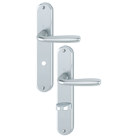 Poignée de porte à condamnation Maribor Alu argent