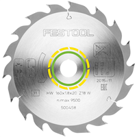 Lame de scie Festool standard 160 x 1,8 x 20 W18 pour scie circulaire HKC 55 et HK 55