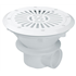 Bonde de fond de piscine liner Astralpool Parker - corps et grille en ABS blanc - diamètre 210 mm - 13 m³/h max