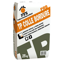 Mortier colle à prise rapide pour bordure béton et mobilier urbain - PRB TP Colle Bordure - Sac de 25 kg
