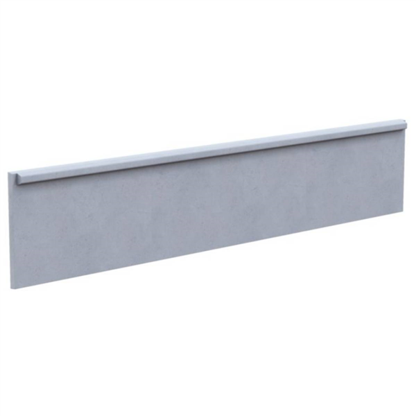 PLAQUE 1/2 COUV 2.525X0.25 GRISE