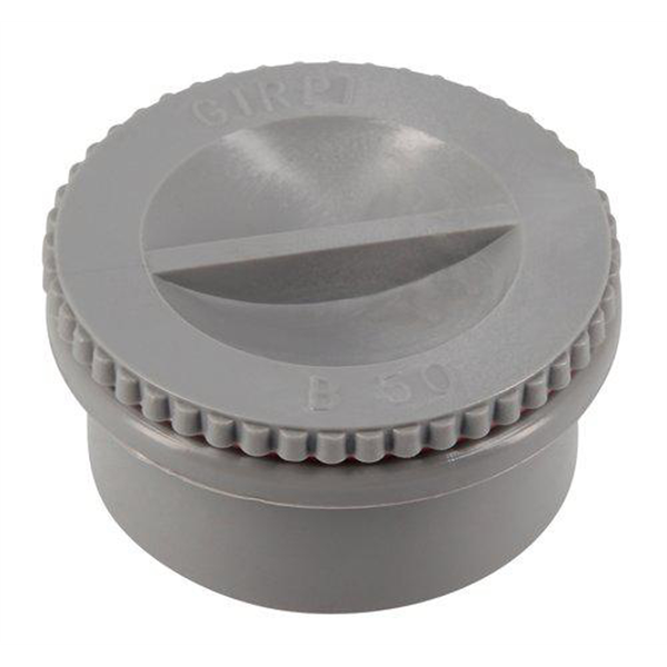 Tampon de visite PVC à coller Mâle - Femelle Diamètre 50 mm