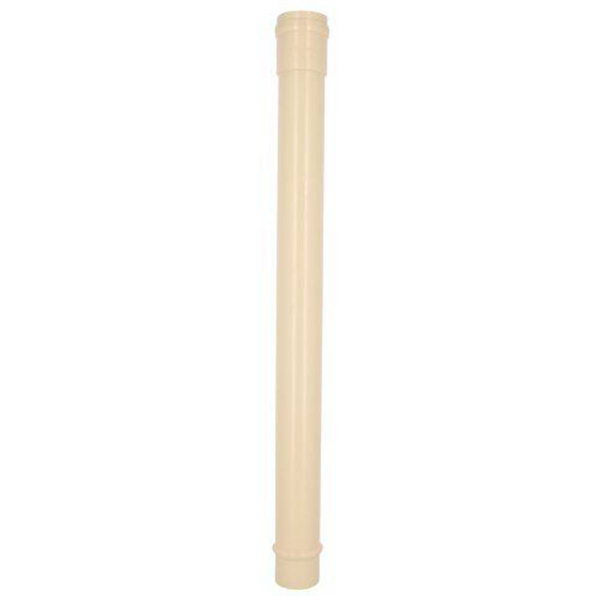 Dauphin droit pour tube de descente de gouttière cylindrique Ø 80 - Longueur 1000 mm - Sable