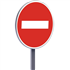 Panneau de sens interdit Taliaplast B1 classe 1 - signalisation permanente - 650 mm