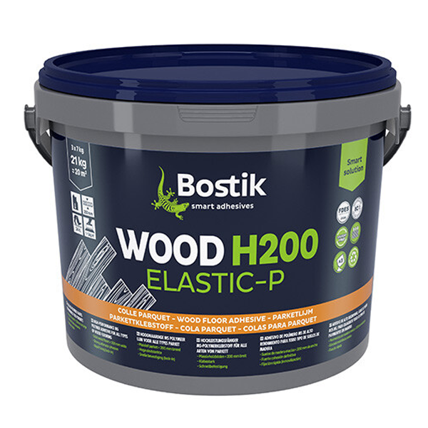 Colle pour tous types de parquets Wood H200 Elastic-P - 1 sachet de 7 kg soit 7 kg Bostik 30618234
