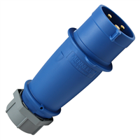 Fiche mâle 2P+T SDMO pour groupe électrogène 32A 230V IP44