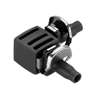 Raccord coude pour tuyau arrosage goutte à goutte Ø 4,6 mm - Jonction 90° - Gardena - Par 10