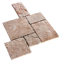 Dalle terrasse pierre reconstituée - Manoir - Gironde - Pack A avec 6 formats différents - Ép. 40,00 mm