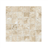 Carrelage mosaïque intérieur en grès cérame émaillé Edilis effet pierre de Travertin - 30,0 CM x 30,0 CM - Beige
