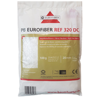 Fibre polypropylène Eurofibres 20 mm pour béton mortier chape sac 100 g