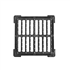 Grille Fonte Plate Avec Cadre 375x375 C250