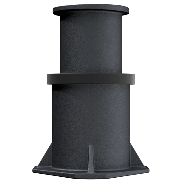 Bouche à clé Hexagonale réhaussable en fonte - hauteur de réglage 110 mm - pour réseau incendie