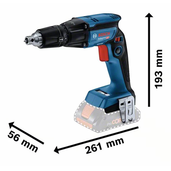 Visseuse plaquiste sans fil GTB 18V-45 Bosch - 18V 4500 tr/min - en L-Boxx 136 avec embout de vissage PH2