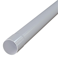 Tuyau de descente manchonné MEP 854 pour gouttière GD25 - PVC Blanc - diamètre 80 MM - longueur 4 M