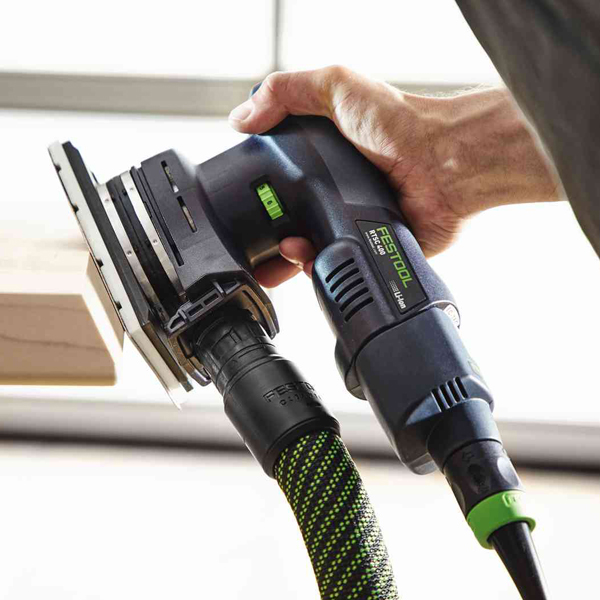 Ponceuse vibrante hybride Festool RTSC 400 Li 2 Batteries 3,1Ah Chargeur et adaptateur secteur