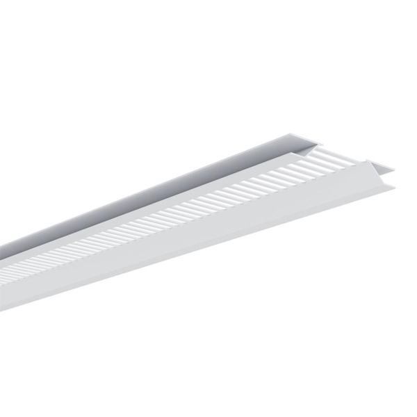 Profilé de ventilation SV404 pour lambris PVC sous toiture blanc - Largeur 40 MM - Longueur 4,00 M