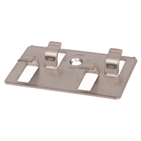 Clip d'aboutage inox avec vis pour fixation lame de terrasse Silvadec sur lambourde - Sachet de 10 pièces