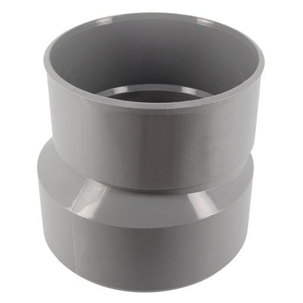 Réduction extérieure excentrée PVC pour évacuation d'eau - mâle/femelle - Ø 160/140 mm