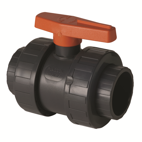 VANNE BI-STOP PVC A COLLER FPM D16