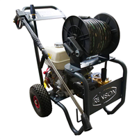 Nettoyeur haute pression thermique eau froide 200 bar - Renson - Puissance 5,90 kW Débit 12 L/min - flexible 20 m