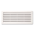 Grille de ventilation en plastique renforcé avec moustiquaire - 254 x 108 mm - Blanc
