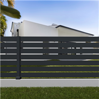 Lame pour clôture aluminium ajourée - Open 100 - Anthracite RAL7016 - Haut. 10,00 CM - Long. 1,985 m - Lot de 4