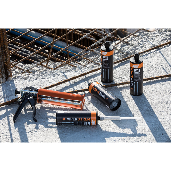 Résine de scellement chimique SPIT VIPER XTREM - cartouche de 410 ml + 2 buses