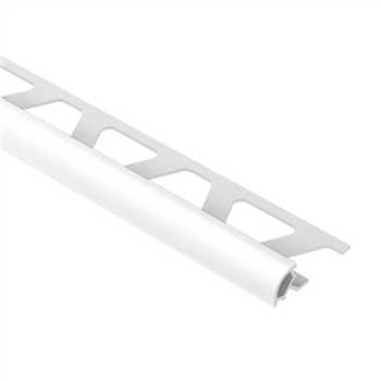 Baguette d'angle pour carrelage Schlüter Rondec-Pro PVC Blanc - H.6,0 MM - L.2,50 M