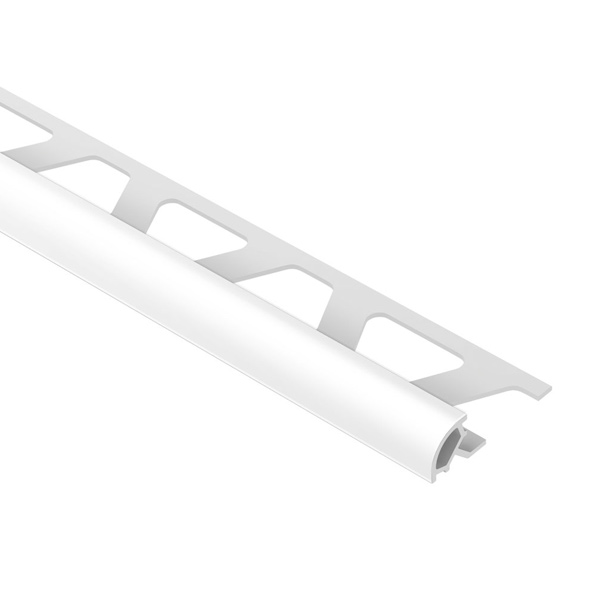 Baguette d'angle pour carrelage Schlüter Rondec-Pro PVC Blanc - H.8,0 MM - L.2,50 M