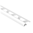 Baguette d'angle pour carrelage Schlüter Rondec-Pro PVC Blanc - H.8,0 MM - L.2,50 M
