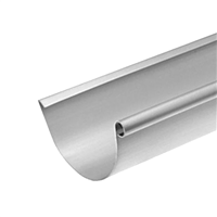 Gouttière Lyonnaise en zinc Naturel VMZINC avec pince et boudin Ø 18 mm - 333 MM - ép. 0,65 MM - 4 M