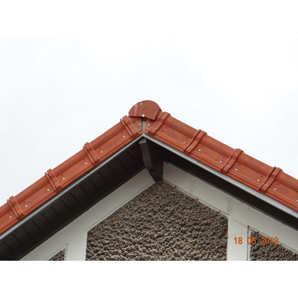 Vis bois inox pour tuile de rive - TGS Torx - Rouge tuile RAL8012 - 4,5 MM x 60,0 MM - Boîte de 100