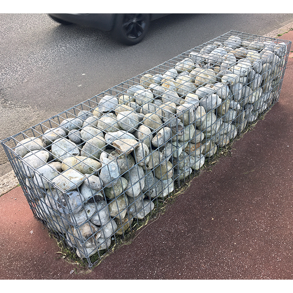Galet de mer gris beige océan pour gabion - granulométrie de 80 à 120 mm - 375 Kg