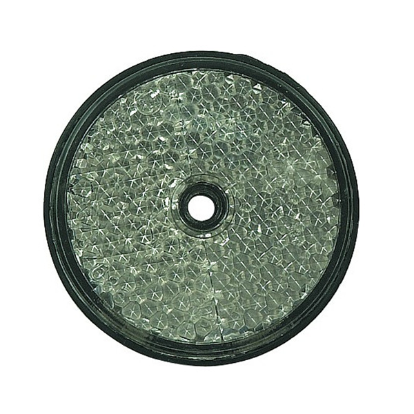 12 Catadioptres Ronds 60 Mm Pour Vélo, Remorque, Voiture - Kit Avec Vis Et Écrous (Rouge, Jaune, Bleu)