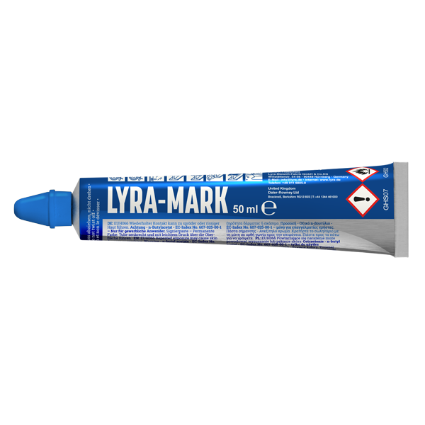 Tube marqueur permanent indélébile Lyra Mark Bleu 50 ml